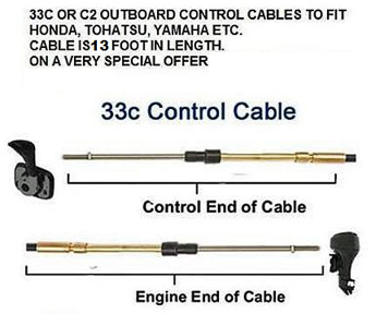 outboard engine control cable